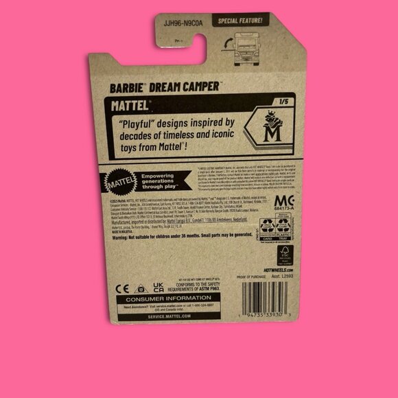 Hot Wheels 2026 Mainline Mattel Series Barbie Dream Camper Pink #21 - Picture 3 of 4
